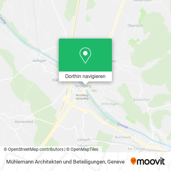 Mühlemann Architekten und Beteiligungen Karte
