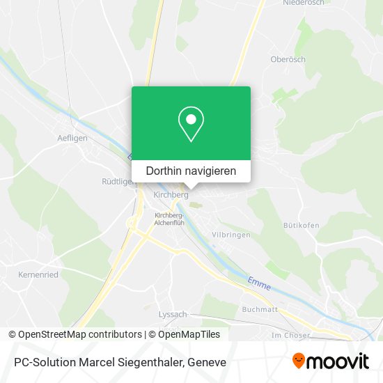 PC-Solution Marcel Siegenthaler Karte
