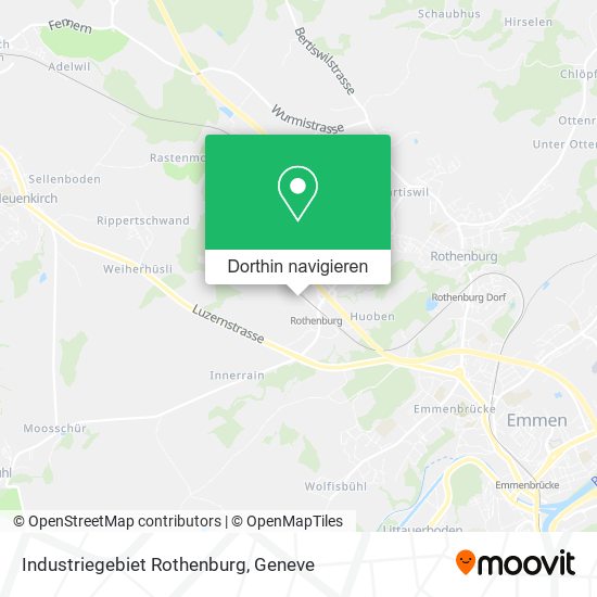 Industriegebiet Rothenburg Karte