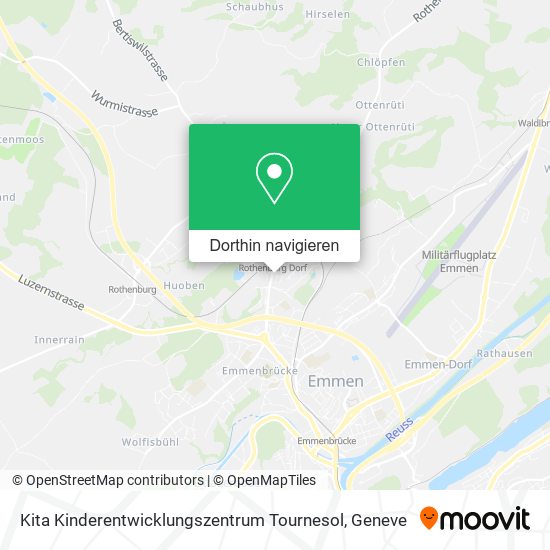 Kita Kinderentwicklungszentrum Tournesol Karte