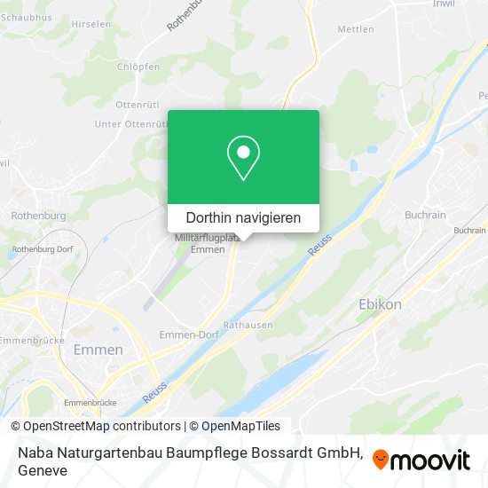 Naba Naturgartenbau Baumpflege Bossardt GmbH Karte