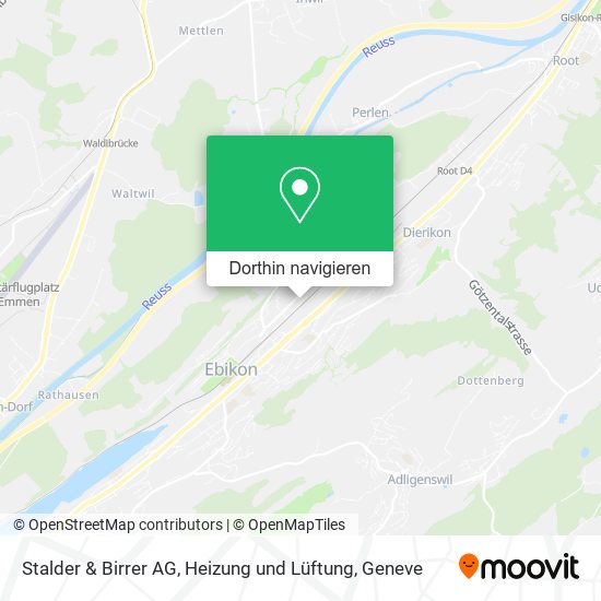 Stalder & Birrer AG, Heizung und Lüftung Karte