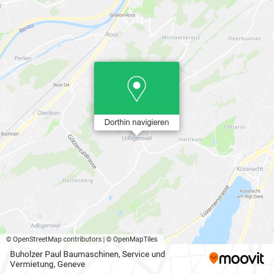 Buholzer Paul Baumaschinen, Service und Vermietung Karte
