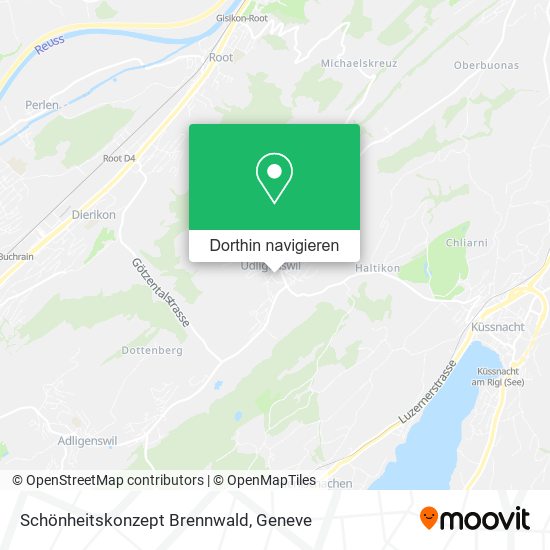 Schönheitskonzept Brennwald Karte