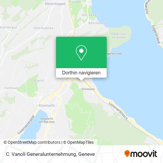 C. Vanoli Generalunternehmung Karte