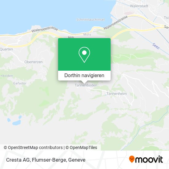 Cresta AG, Flumser-Berge Karte