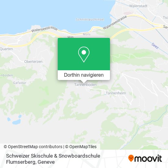 Schweizer Skischule & Snowboardschule Flumserberg Karte