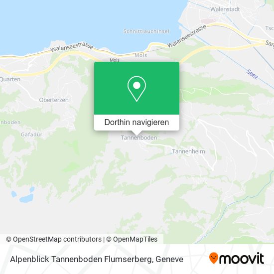 Alpenblick Tannenboden Flumserberg Karte