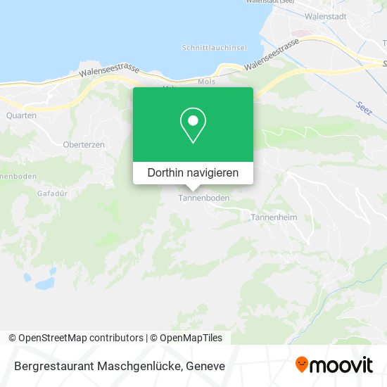 Bergrestaurant Maschgenlücke Karte