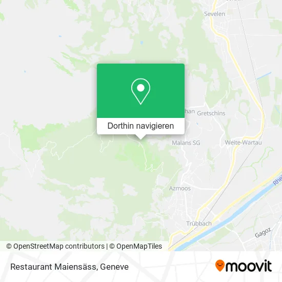 Restaurant Maiensäss Karte