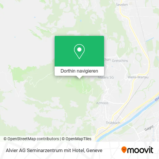 Alvier AG Seminarzentrum mit Hotel Karte