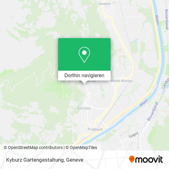 Kyburz Gartengestaltung Karte