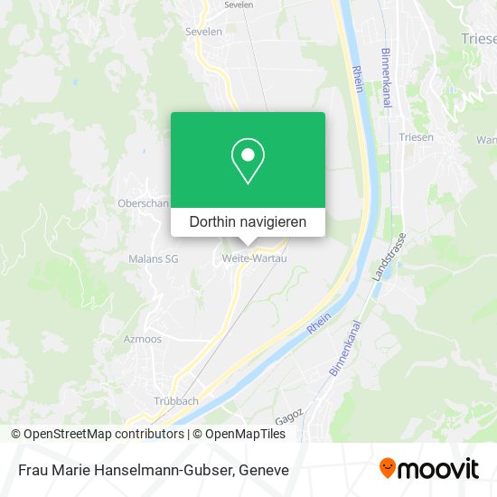 Frau Marie Hanselmann-Gubser Karte