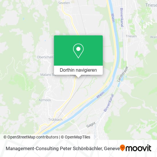 Management-Consulting Peter Schönbächler Karte