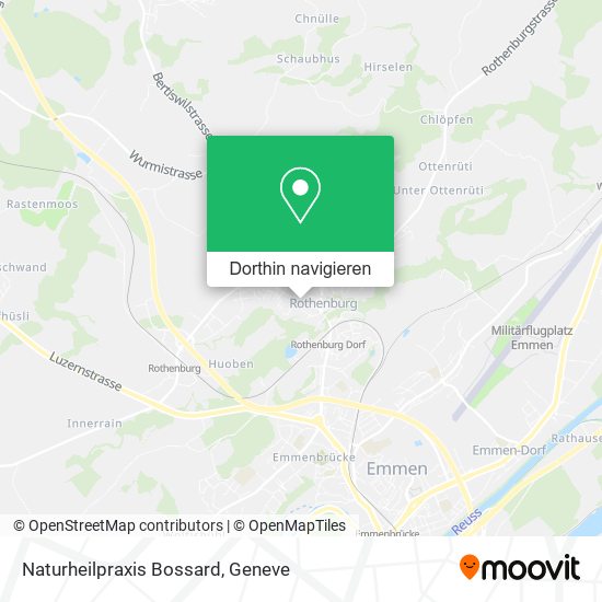 Naturheilpraxis Bossard Karte