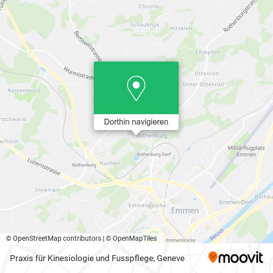 Praxis für Kinesiologie und Fusspflege Karte