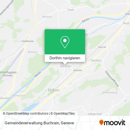 Gemeindeverwaltung Buchrain Karte