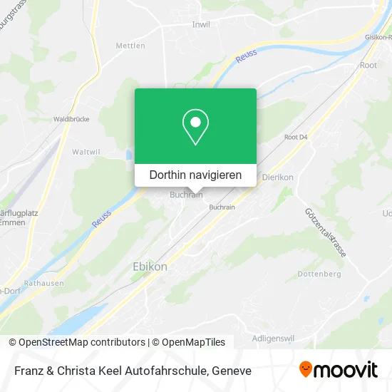 Franz & Christa Keel Autofahrschule Karte