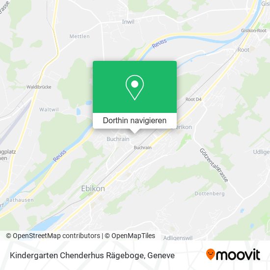 Kindergarten Chenderhus Rägeboge Karte