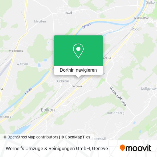 Werner's Umzüge & Reinigungen GmbH Karte