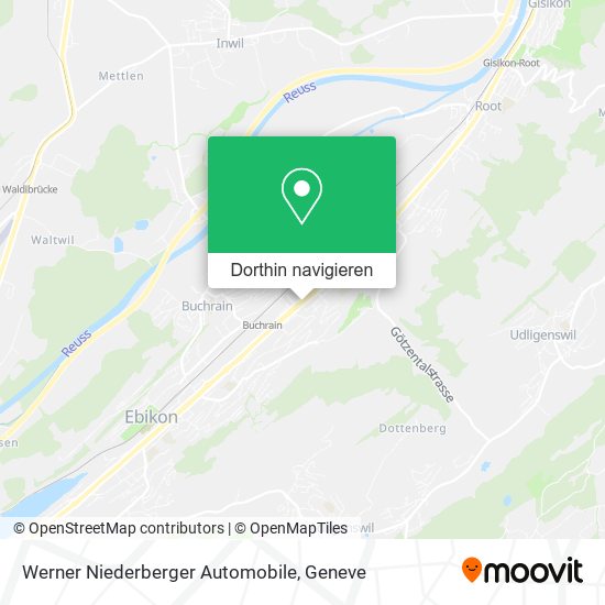 Werner Niederberger Automobile Karte