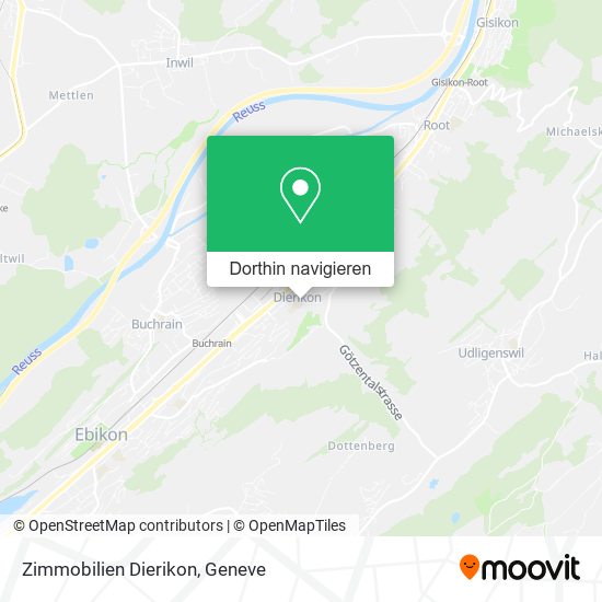 Zimmobilien Dierikon Karte