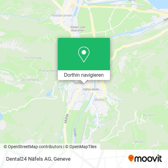 Dental24 Näfels AG Karte
