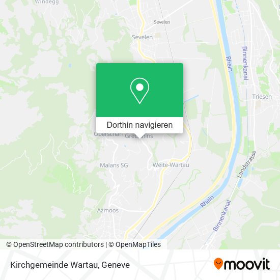 Kirchgemeinde Wartau Karte