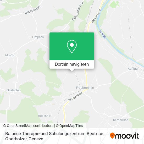 Balance Therapie-und Schulungszentrum Beatrice Oberholzer Karte