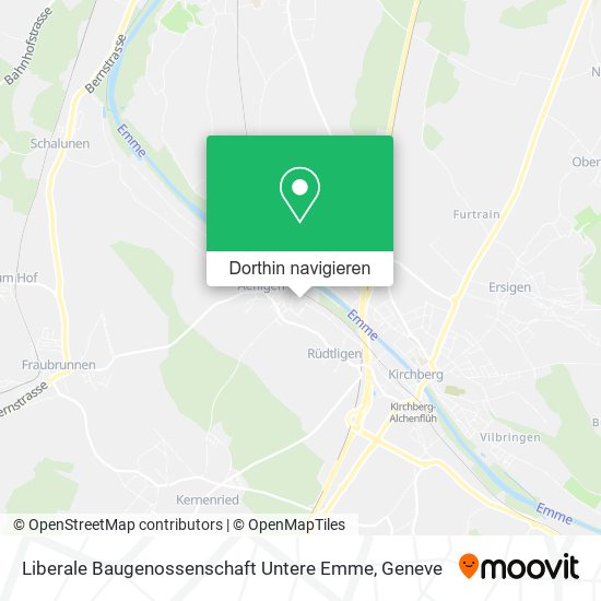 Liberale Baugenossenschaft Untere Emme Karte