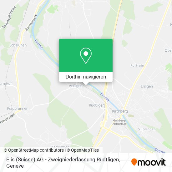 Elis (Suisse) AG - Zweigniederlassung Rüdtligen Karte