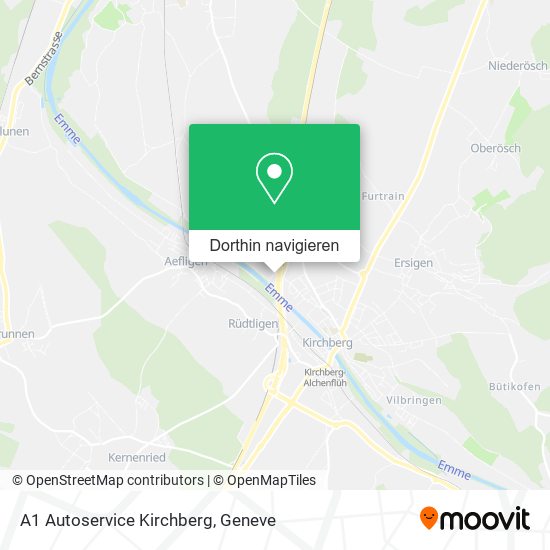 A1 Autoservice Kirchberg Karte