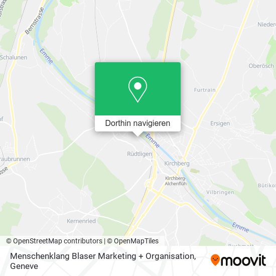 Menschenklang Blaser Marketing + Organisation Karte