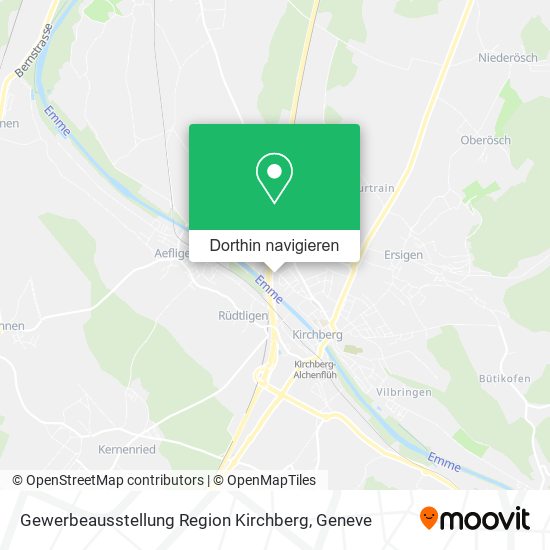 Gewerbeausstellung Region Kirchberg Karte
