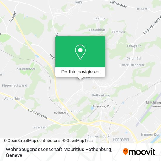 Wohnbaugenossenschaft Mauritius Rothenburg Karte
