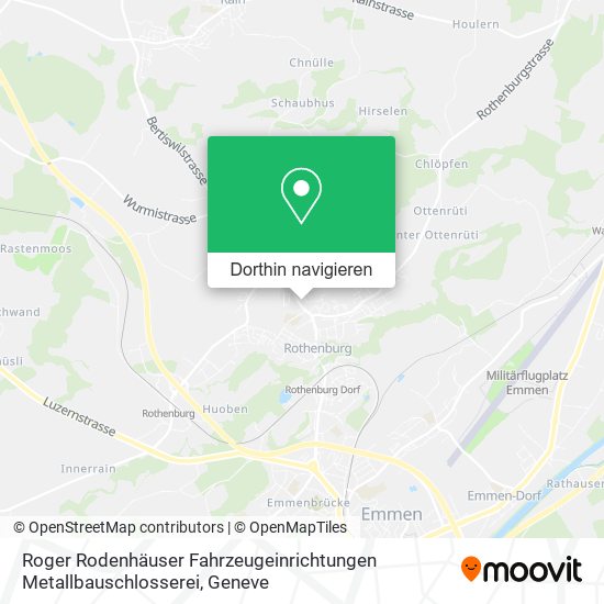 Roger Rodenhäuser Fahrzeugeinrichtungen Metallbauschlosserei Karte