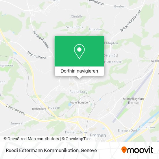 Ruedi Estermann Kommunikation Karte