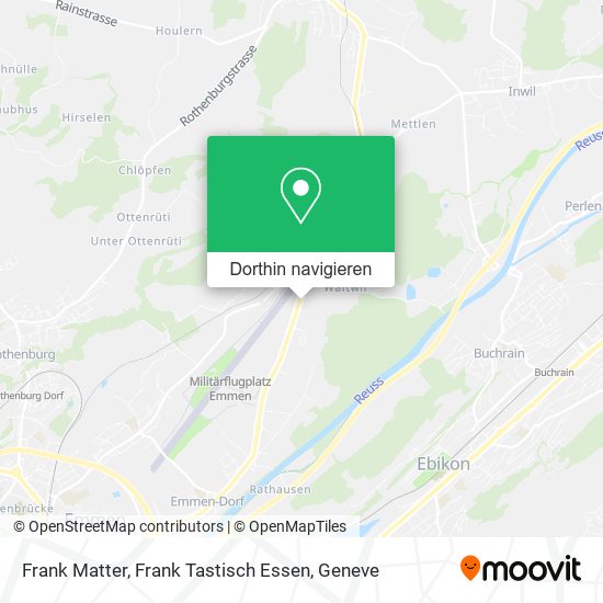 Frank Matter, Frank Tastisch Essen Karte