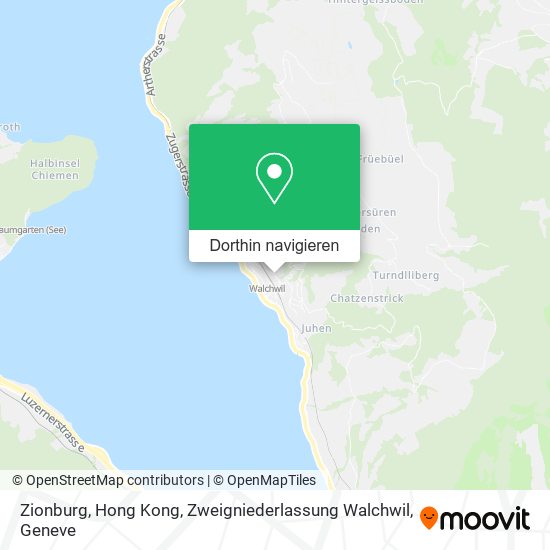 Zionburg, Hong Kong, Zweigniederlassung Walchwil Karte