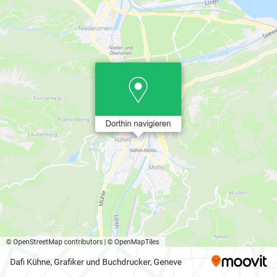 Dafi Kühne, Grafiker und Buchdrucker Karte