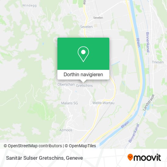 Sanitär Sulser Gretschins Karte