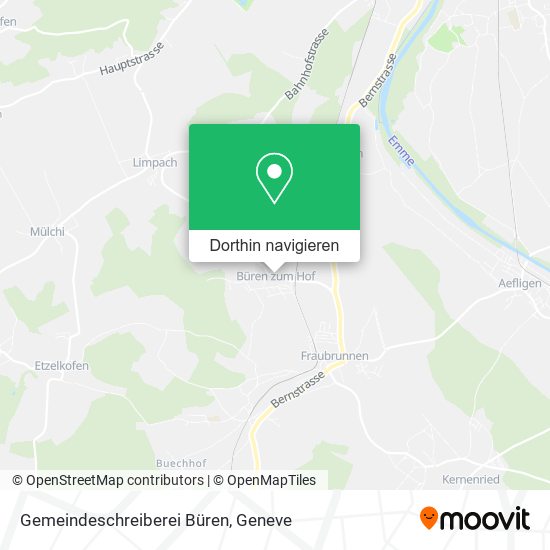 Gemeindeschreiberei Büren Karte