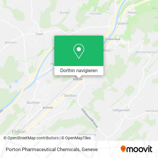 Porton Pharmaceutical Chemicals Karte