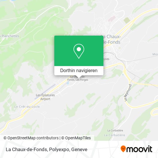 La Chaux-de-Fonds, Polyexpo Karte