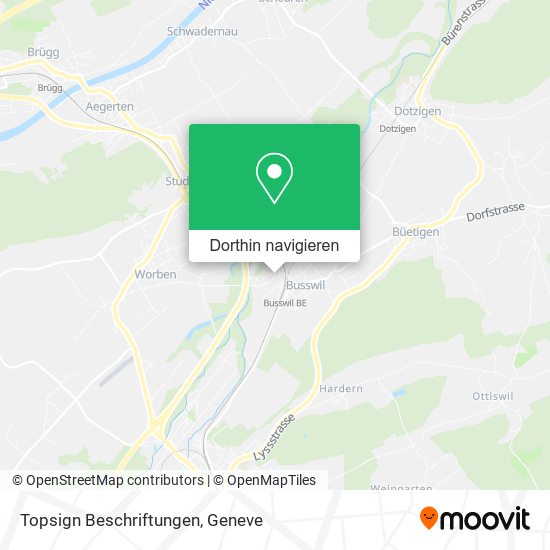 Topsign Beschriftungen Karte
