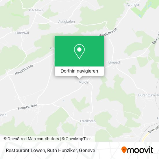 Restaurant Löwen, Ruth Hunziker Karte