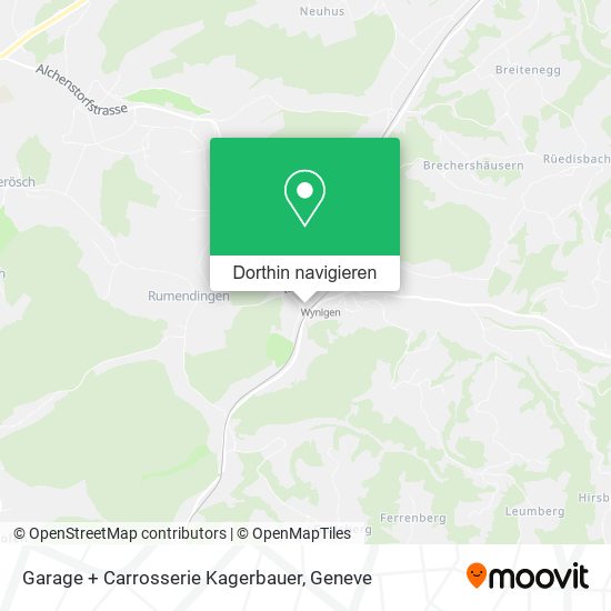 Garage + Carrosserie Kagerbauer Karte