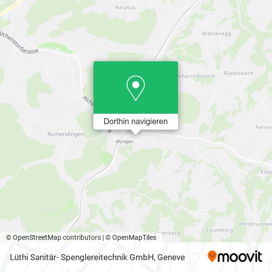 Lüthi Sanitär- Spenglereitechnik GmbH Karte