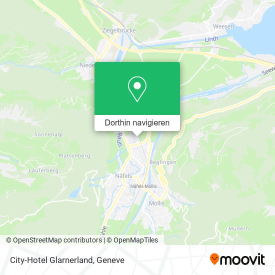 City-Hotel Glarnerland Karte