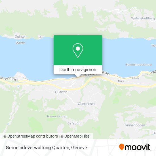 Gemeindeverwaltung Quarten Karte
